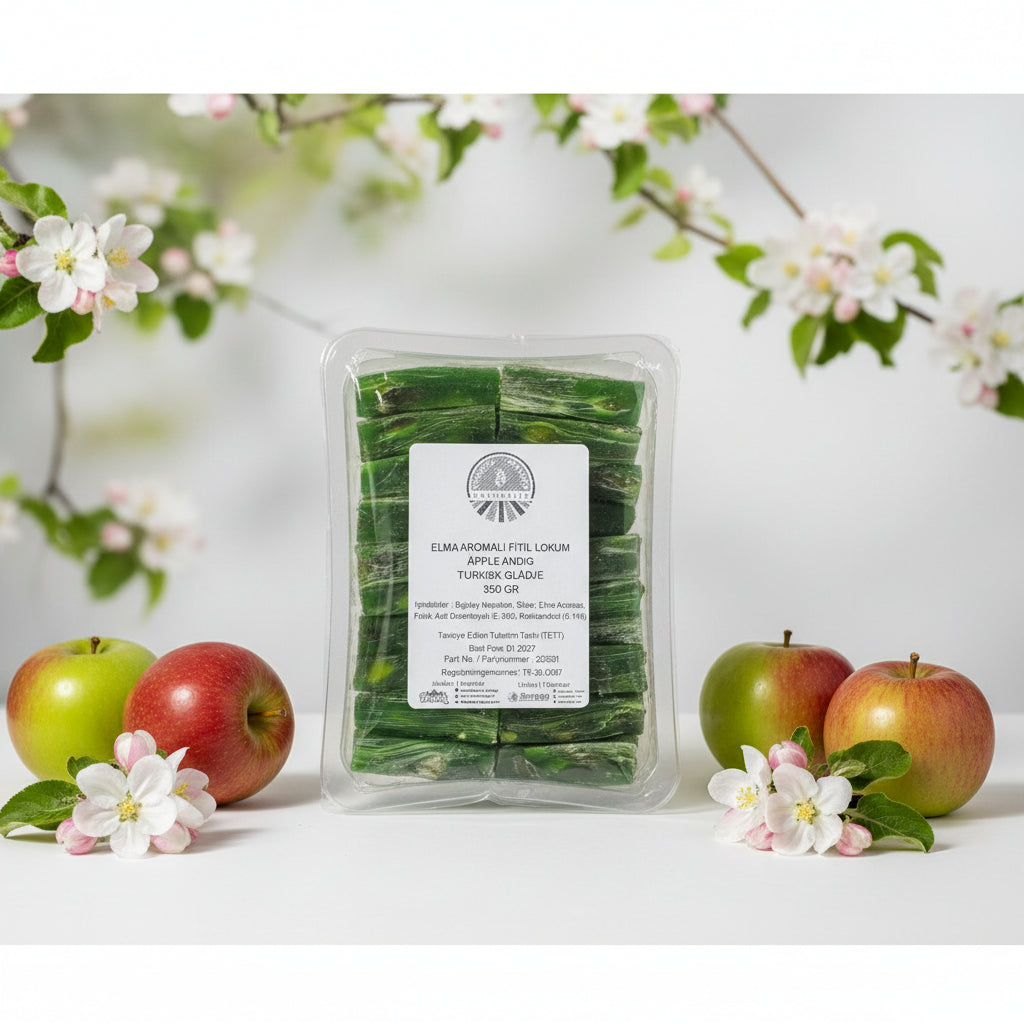 Elma Aromalı Fitil Lokum 350 gr