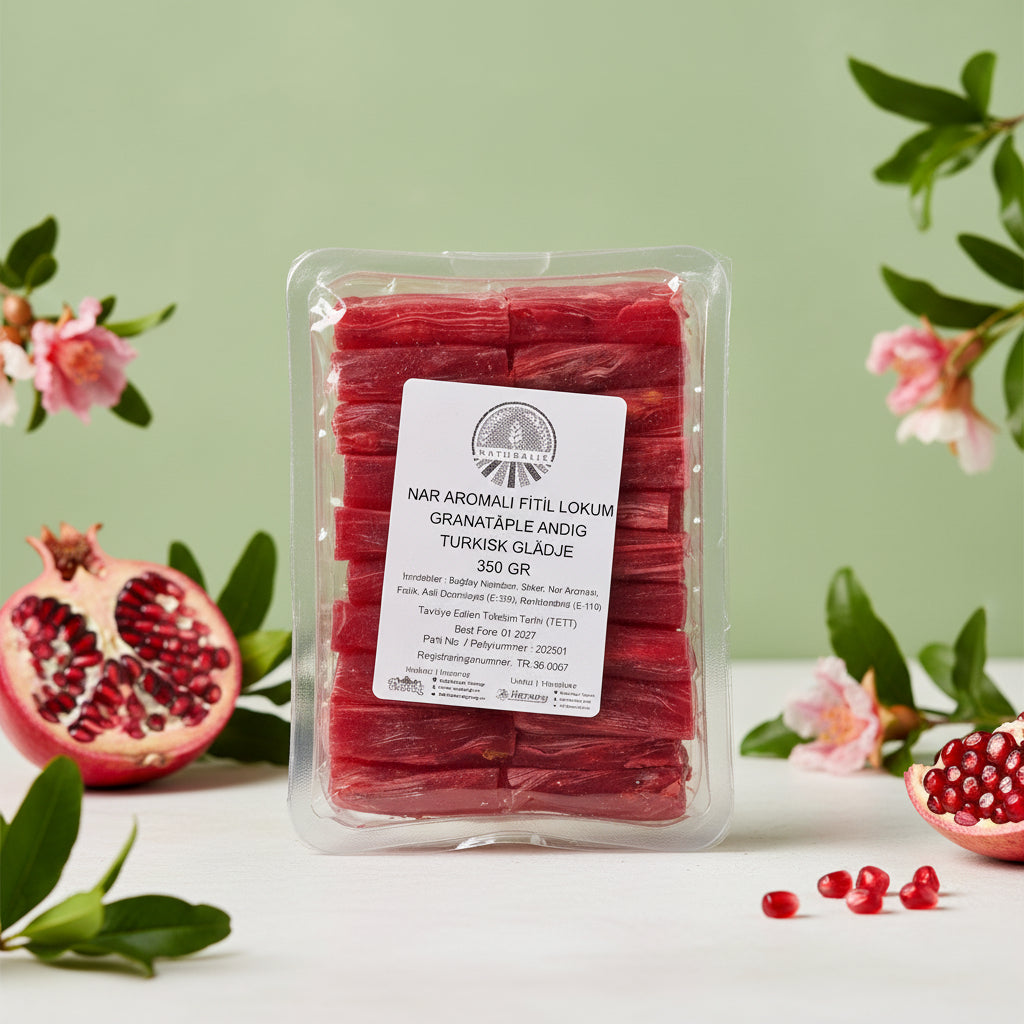 Pomegranate Flavored Turkish Delight 350 gr