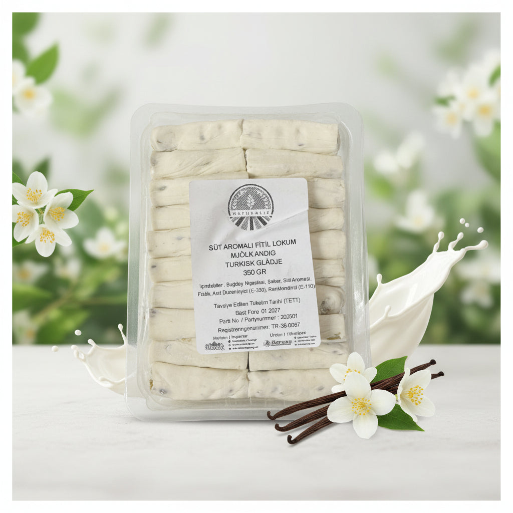 Süt Aromalı Fitil Lokum 350 gr