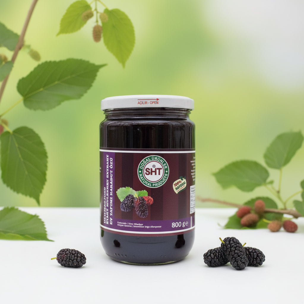 Ev Yapımı Karadut Özü 900gr