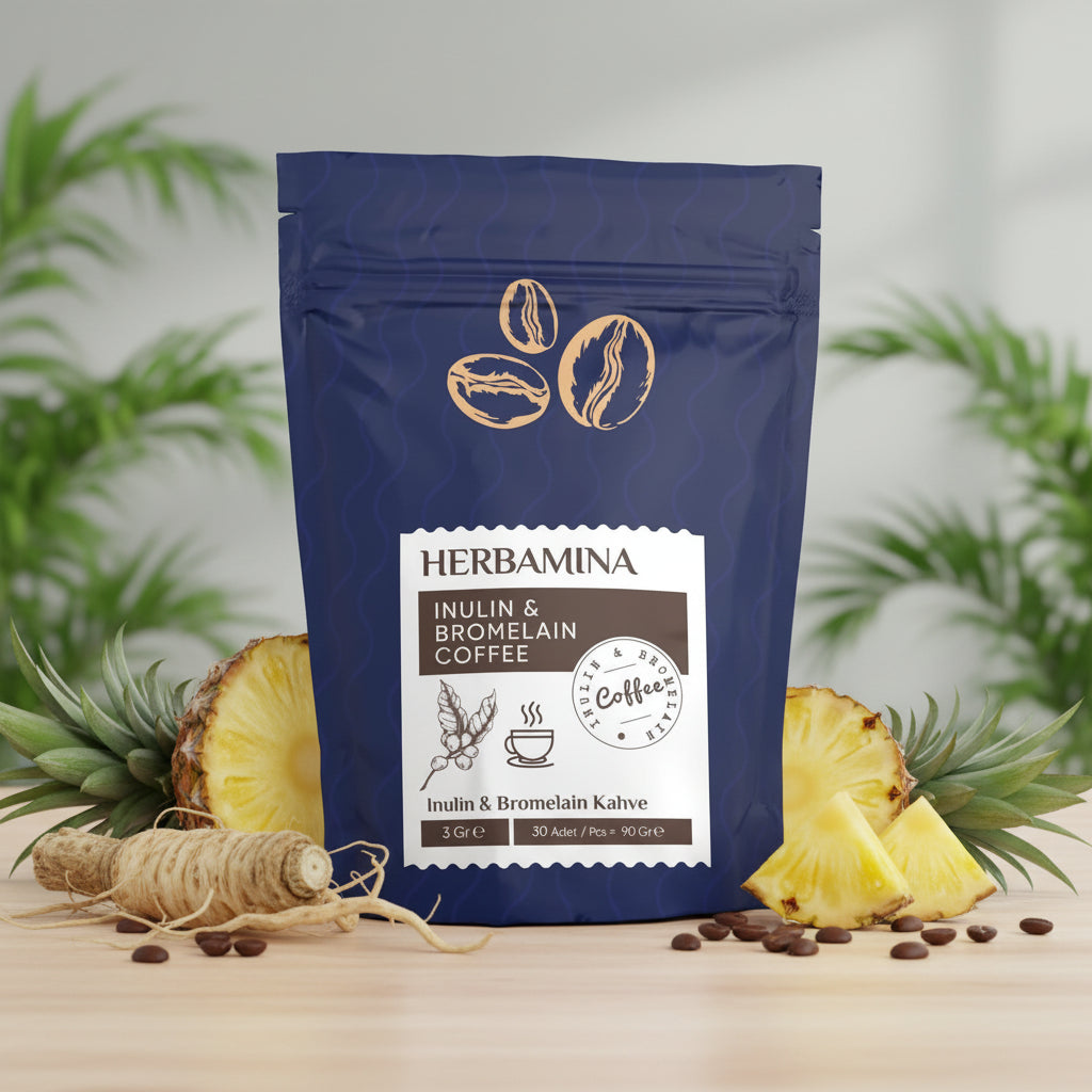 Herbamina İnülin ve Bromelain Kahvesi 30 x 3g